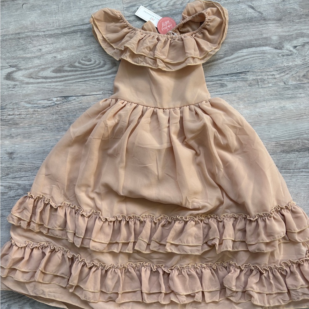 Bailey’s Nellie Ruffle Maxi Dress - Champagne